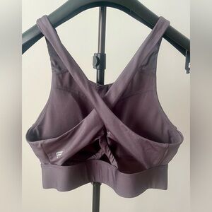 2/$15 Fabletics Front-Zip Sports Bra - Mauve US S